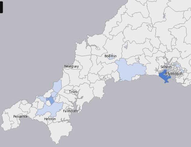 PHE Cluster map 17th September to 23rd September